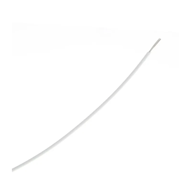 TE Connectivity White Polyalkene Jacket Hook Up Wire 22 AWG, 19 x 34 AWG Core Strands, 100 m, 600V, -65°C to M81044/12-22-9