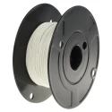 TE Connectivity White Polyalkene Jacket Hook Up Wire 22 AWG, 19 x 34 AWG Core Strands, 100 m, 600V, -65°C to M81044/12-22-9