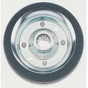 Guitel Hervieu Rubber Trolley Wheel 200mm Diameter 50mm Width 250kg Load Capacity Steel Hub Roller Bearing 438-7806