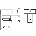 Bosch Rexroth Connecting Component Quick-Lock Fastener Nylon Material Compatible with 40-60 mm Strut Profile 10 3842146920