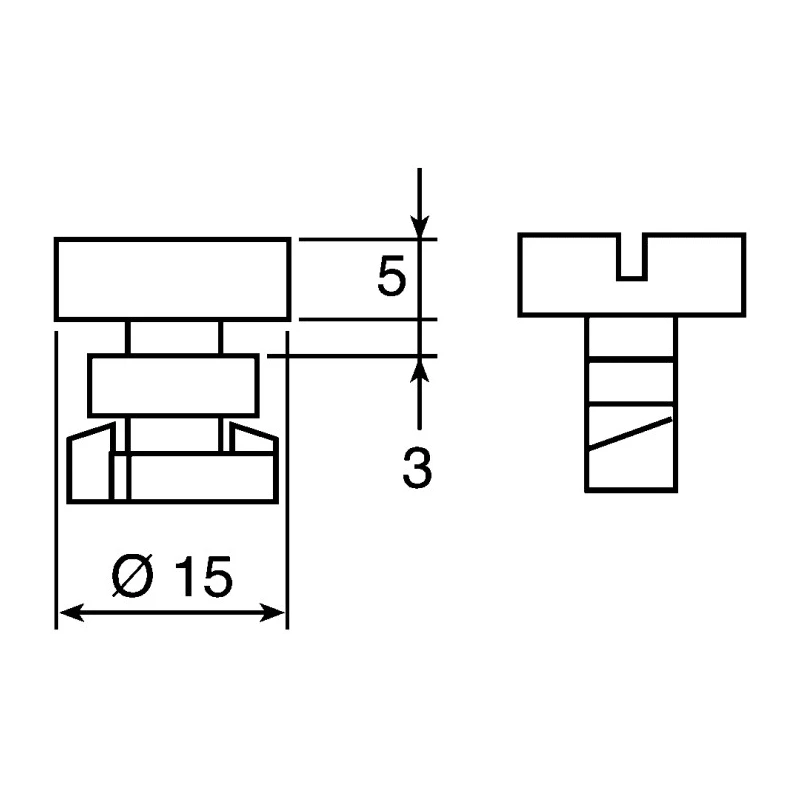 Bosch Rexroth Connecting Component Quick-Lock Fastener Nylon Material Compatible with 40-60 mm Strut Profile 10 3842146920