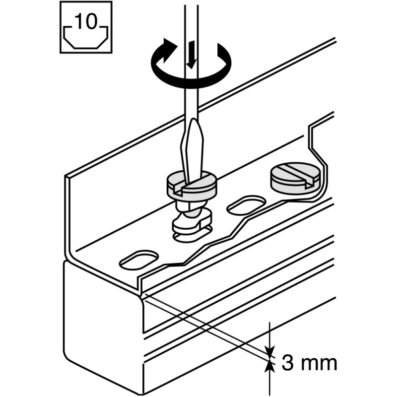 Bosch Rexroth Connecting Component Quick-Lock Fastener Nylon Material Compatible with 40-60 mm Strut Profile 10 3842146920