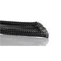 SES Sterling Expandable Braided Polyethylene Terephthalate Black Cable Sleeve 100m Length 8-16mm Diameter 06240005010