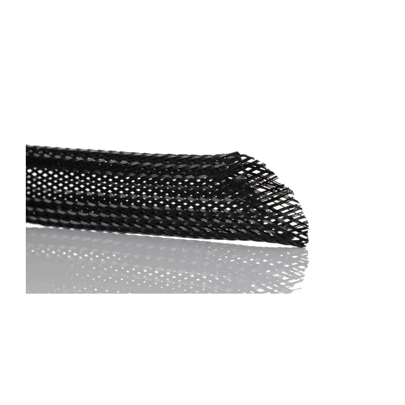 SES Sterling Expandable Braided Polyethylene Terephthalate Black Cable Sleeve 100m Length 8-16mm Diameter 06240005010