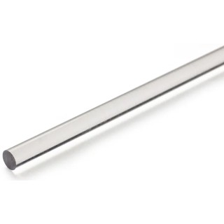 RS PRO Transparent Polycarbonate PC Rod 1 m Length 40 mm Diameter, Tensile Strength 60 MPa Model 438-6465