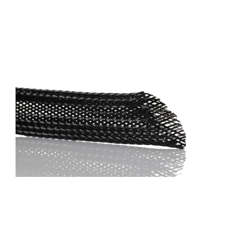 SES Sterling Expandable Braided Polyethylene Terephthalate Black Cable Sleeve 50m Length 15-27mm Diameter 06240008010