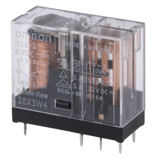 Omron General Purpose PCB Power Relay 6V DC Coil 5A Switching Current DPDT G2R-2 DC6