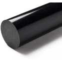 RS PRO Black Nylon Rod, 500 mm Length x 150 mm Diameter, Cast Nylon 6 with Molybdenum Disulfide MoS2, 75 MPa 438-6437