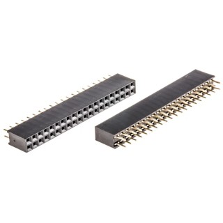 ASSMANN WSW PCB Socket 40-Contact 2 Row 2.54 mm Pitch Straight Through Hole 500V 12A A-BL254 