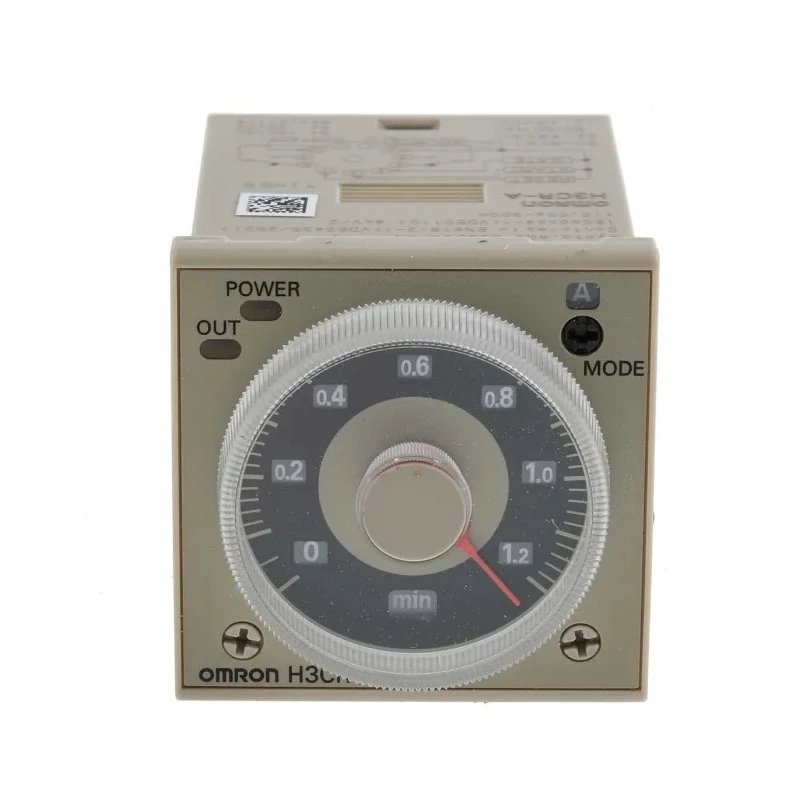 Omron Timer Relay, DIN Rail Panel Mount, 2-Contact DPDT, 125 V dc, 24-48 V ac Supply, Multifunction, Time Range 0.05 s H3CR