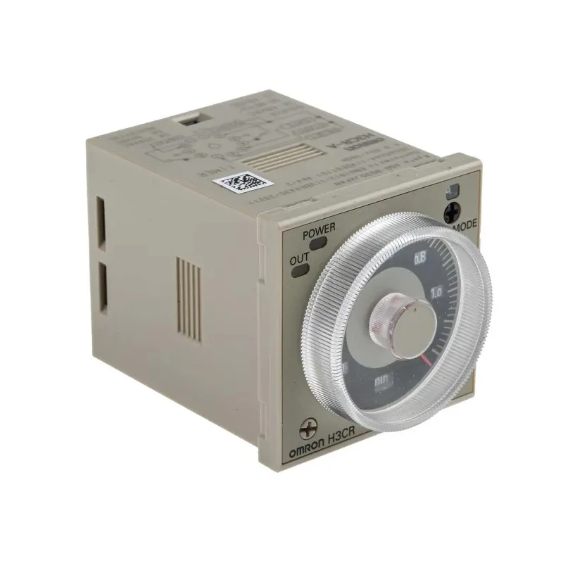 Omron Timer Relay, DIN Rail Panel Mount, 2-Contact DPDT, 125 V dc, 24-48 V ac Supply, Multifunction, Time Range 0.05 s H3CR