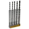 DeWALT 5-Piece Twist Drill Bit Set for Multi-Material, Carbide Tips, 4 mm to 8 mm DT60099-QZ