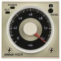 Omron Multifunction DIN Rail, Panel Mount Timer Relay, 2-Contact, 125 V dc, 100-240 V ac, Time Range 0.05 s to 300 h H3CR