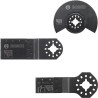 Bosch 3-Piece Oscillating Blade Set Multitool Accessory for Multi-Cutter 2608669333