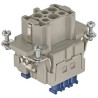 HARTING Heavy Duty Power Connector Insert 16A Han ES Press Series Female 6 Contacts 09330062748