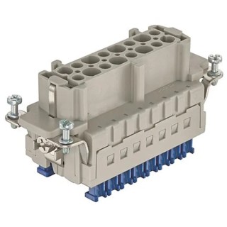 HARTING Heavy Duty Power Connector Insert 16A Han ES Press Series Female 16 Contacts 09330162748