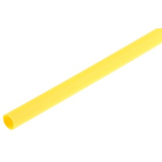 TE Connectivity Heat Shrink Tubing Yellow 2.4 mm Sleeve Diameter x 1.2 m Length 2:1 Ratio RNF-100-3/32-4-STK