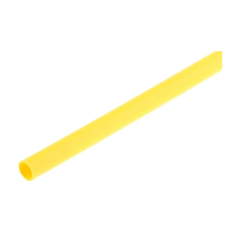 TE Connectivity Heat Shrink Tubing Yellow 2.4 mm Sleeve Diameter x 1.2 m Length 2:1 Ratio RNF-100-3/32-4-STK