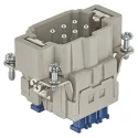 HARTING Heavy Duty Power Connector Insert 16A Han ES Press Series Male 6 Contacts 09330062648