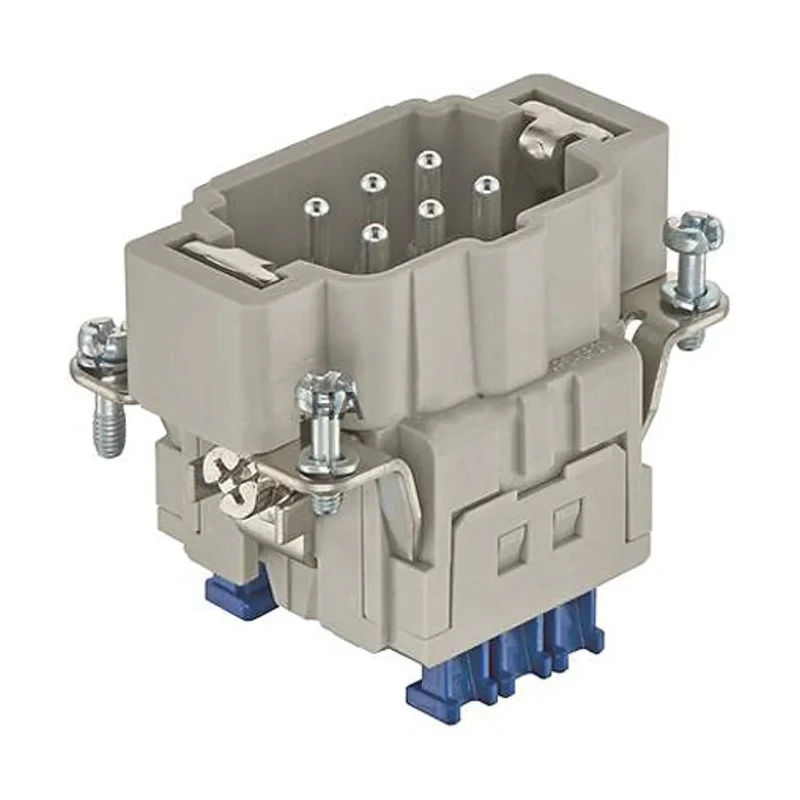 HARTING Heavy Duty Power Connector Insert 16A Han ES Press Series Male 6 Contacts 09330062648