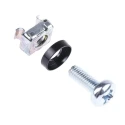 nVent SCHROFF Assembly Screw Pack for Use with 19 in Cabinet, Desktop Case, M6 x 16 Thread, Zinc Plated Steel, 50 21101-809