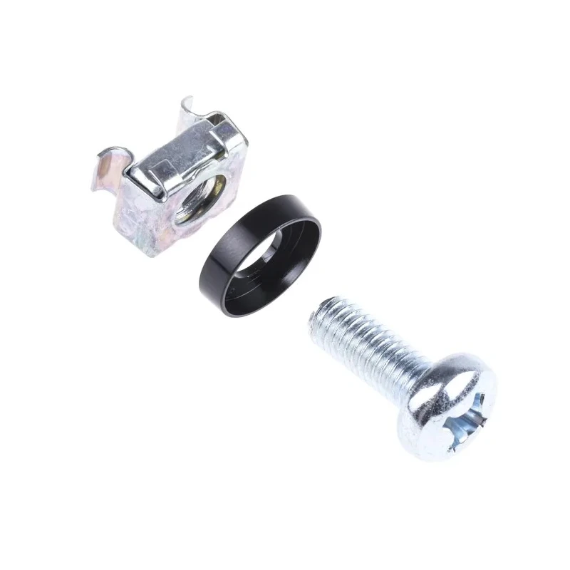 nVent SCHROFF Assembly Screw Pack for Use with 19 in Cabinet, Desktop Case, M6 x 16 Thread, Zinc Plated Steel, 50 21101-809