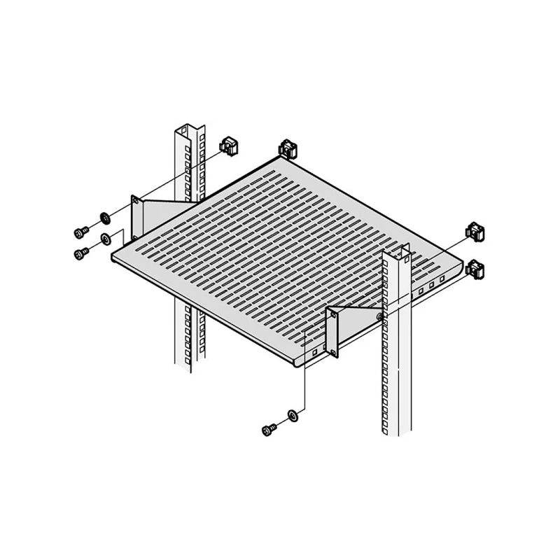 nVent SCHROFF Assembly Screw Pack for Use with 19 in Cabinet, Desktop Case, M6 x 16 Thread, Zinc Plated Steel, 50 21101-809