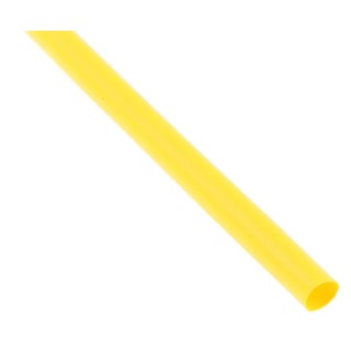 TE Connectivity Heat Shrink Tubing Yellow Polyolefin 4.8 mm Sleeve Diameter x 1.2 m Length 2:1 Ratio RNF-100-3/16-4-STK