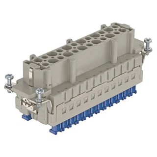 HARTING Heavy Duty Power Connector Insert 16A, 24 Contacts, Han ES Press Series Female, Panel Mount 09330242748