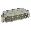 HARTING Heavy Duty Power Connector Insert, 16A, Han ES Press Series Male, 24 Contacts 09330242648