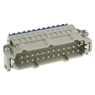 HARTING Heavy Duty Power Connector Insert, 16A, Han ES Press Series Male, 24 Contacts 09330242648