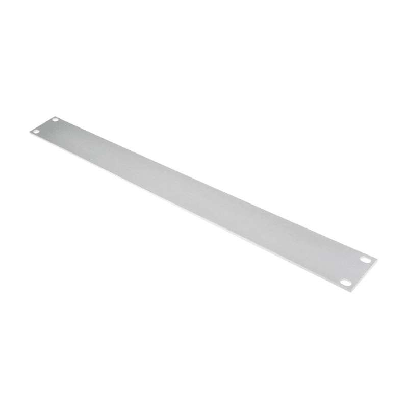 RS PRO Unpainted Aluminium Front Server Rack Cabinet Blanking Panel 1U 482.6 mm Length 43.7 mm Width 439-3198