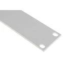 RS PRO Unpainted Aluminium Front Server Rack Cabinet Blanking Panel 1U 482.6 mm Length 43.7 mm Width 439-3198