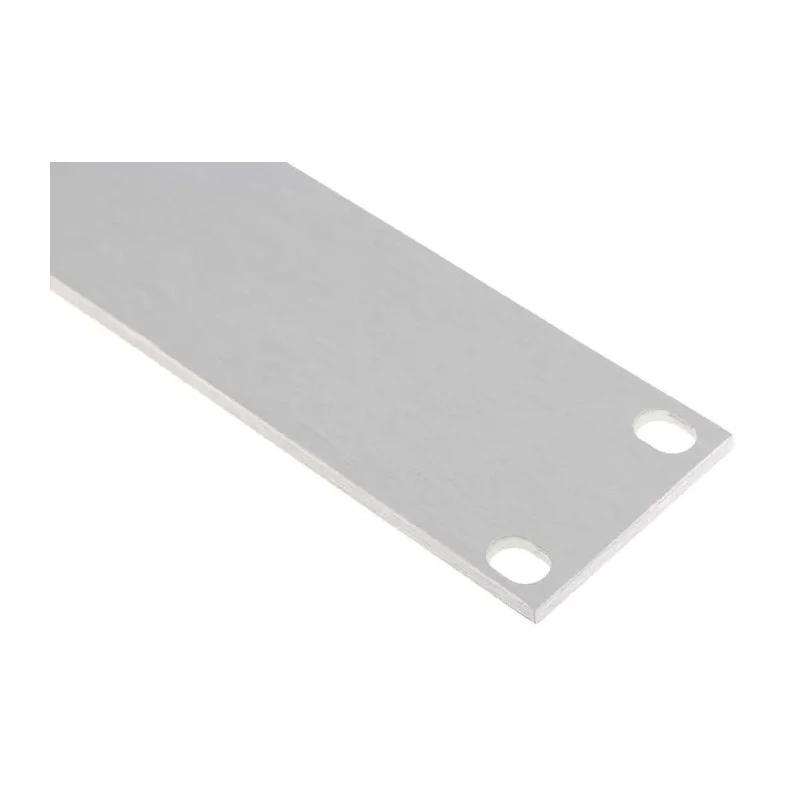 RS PRO Unpainted Aluminium Front Server Rack Cabinet Blanking Panel 1U 482.6 mm Length 43.7 mm Width 439-3198