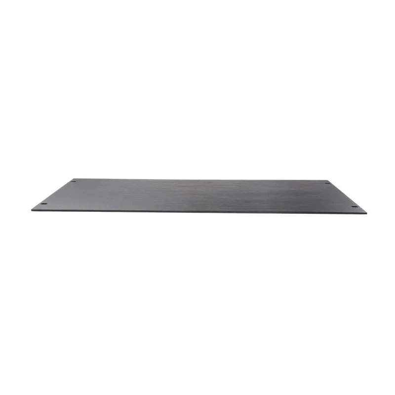 RS PRO Black Aluminium 6U Front Server Rack Cabinet Blanking Panel 482.6mm x 310.4mm 439-3182