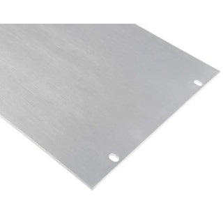 RS PRO Unpainted Aluminium 5U Front Server Rack Cabinet Blanking Panel 482.6 mm x 221.5 mm 439-3233