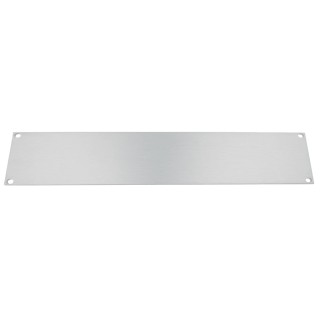 RS PRO Unpainted Aluminium 2U Front Server Rack Cabinet Blanking Panel 482.6 mm x 88.1 mm 439-3205