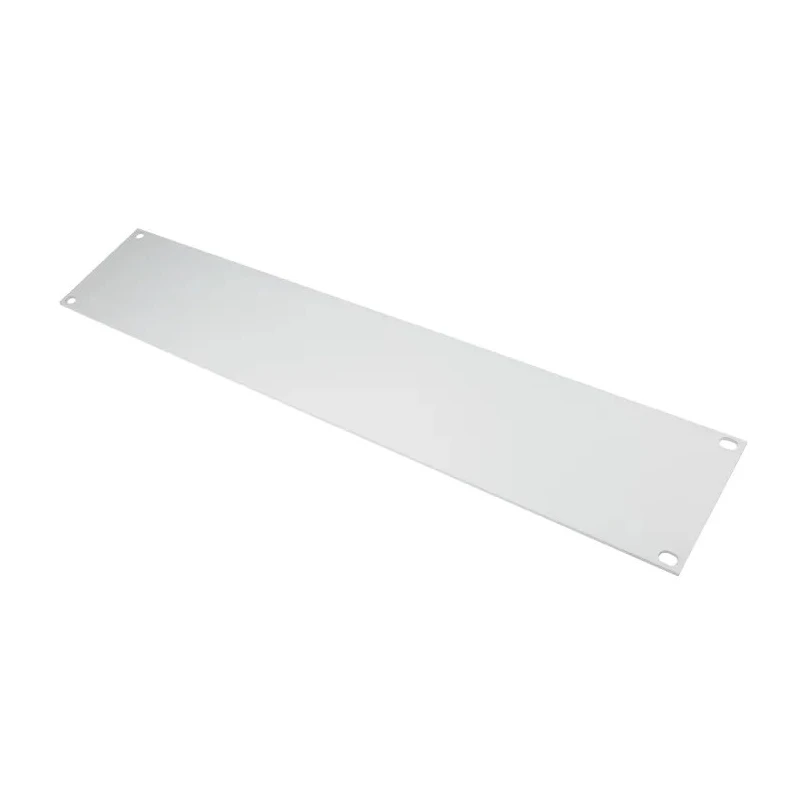 RS PRO Unpainted Aluminium 2U Front Server Rack Cabinet Blanking Panel 482.6 mm x 88.1 mm 439-3205