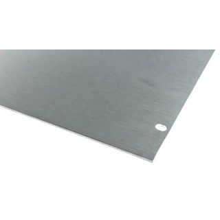 RS PRO Silver Aluminium Front Server Rack Cabinet Blanking Panel 6U 482.6 mm x 265.9 mm 439-3249