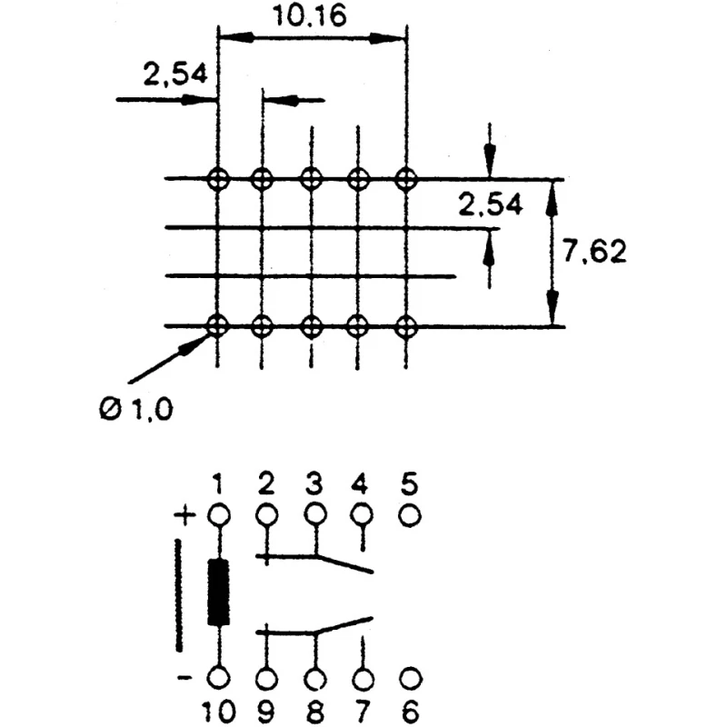 Panasonic PCB Signal Relay 24V DC Coil, DPDT Contact Configuration TQ2-24V
