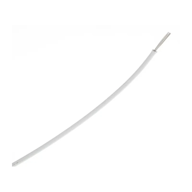 TE Connectivity White Ethylene Tetrafluoroethylene Jacket Hook Up Wire 16 AWG, 19 x 29 AWG Strands, 100 m M22759/32-16-9