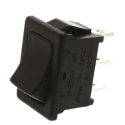 ZF SPDT On-On On-On Rocker Switch Panel Black Rectangular Actuator Polyester Housing Panel Mount SRB23A2BBBNN