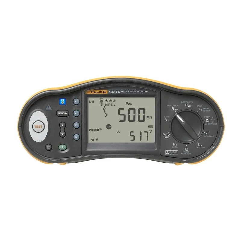 Fluke Multifunction Tester 1kV Insulation Test Voltage, 500V AC/DC Voltage Measurement, Earth Resistance FLK-1664FC UK