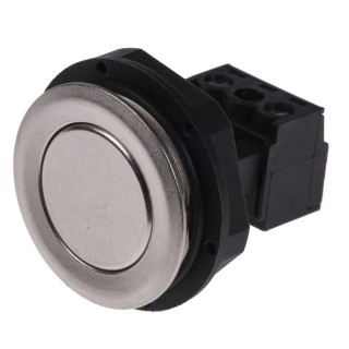Schurter MCS 19 Series Momentary Push Button Switch SPST Through Hole 19 mm Cutout IP65 IP67 48 V dc/ac 1241.2802