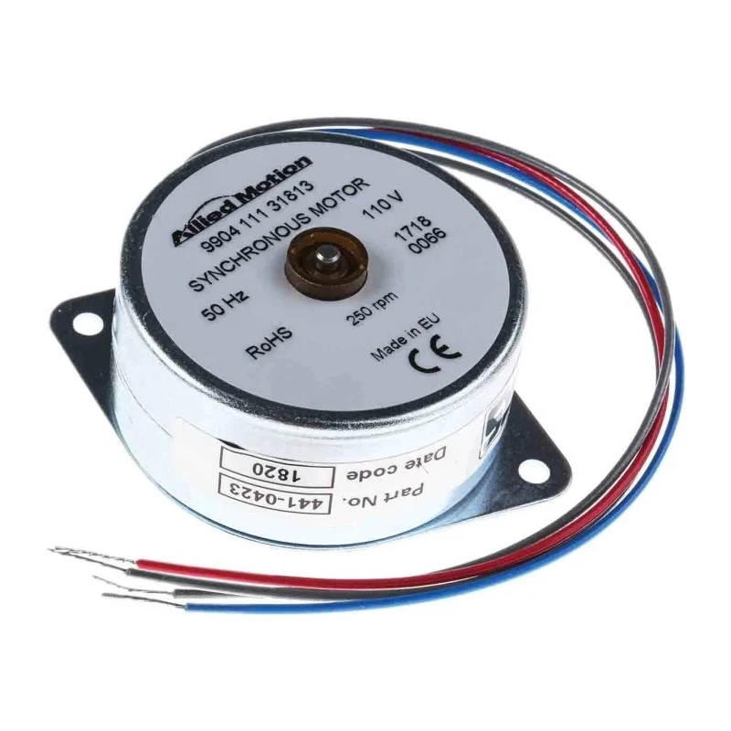 McLennan Servo Supplies Reversible AC Synchronous Motor 1.8W 1 Phase 24-Pole 110V Flange Mounting 9904 111 31813