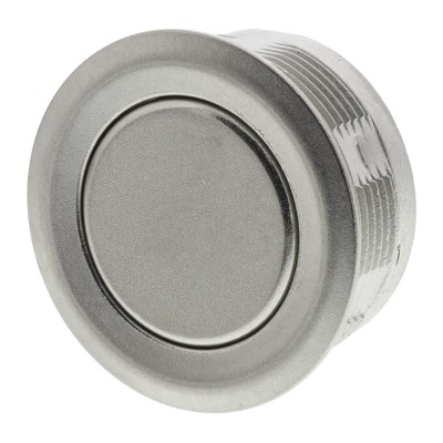 Schurter MCS 19 Series Push Button Switch Panel Mount Momentary Silver Actuator 22.2 mm Cutout SPST 48V DC 1241.2801