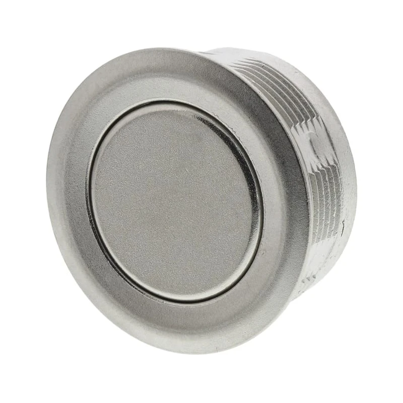 Schurter MCS 19 Series Push Button Switch Panel Mount Momentary Silver Actuator 22.2 mm Cutout SPST 48V DC 1241.2801