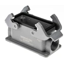 HARTING Han B Range Heavy Duty Power Connector Housing 2 Lever Surface Mount Die Cast Aluminium Body IP65 09300161230