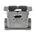 HARTING Han B Range Heavy Duty Power Connector Housing 2 Lever Surface Mount Die Cast Aluminium IP65 09300101231