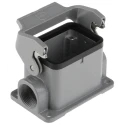 HARTING Han B Range Heavy Duty Power Connector Housing Surface Mount Die Cast Aluminium IP65 1 Lever 6B 09300061251
